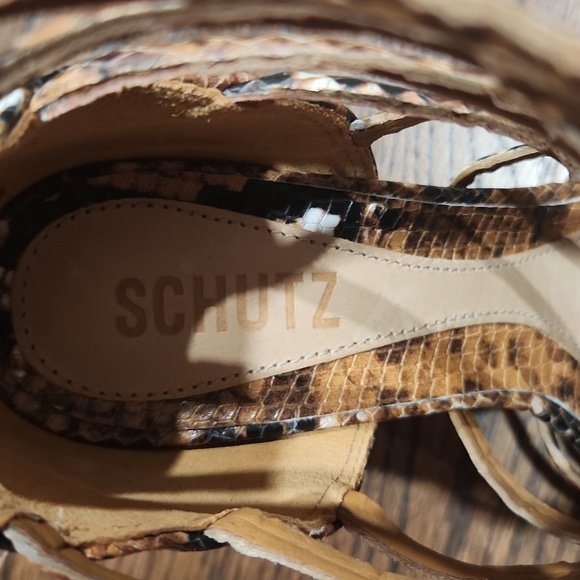 Schutz caged heeled sandal size 6.5 - Picture 4 of 5